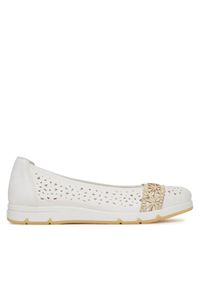 Rieker Baleriny CEO-L3062-80 Biały. Kolor: biały. Materiał: materiał #1