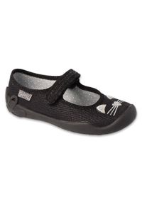 Befado obuwie dziecięce 114X450 czarne. Kolor: czarny. Materiał: tkanina, bawełna #5