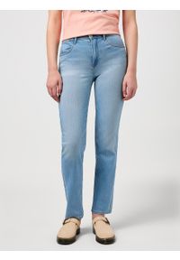 Wrangler - DAMSKIE SPODNIE WRANGLER STRAIGHT LOVE LETTERS 112350946