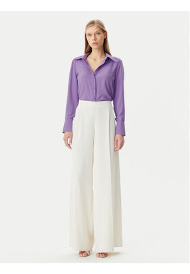 Rinascimento Koszula CFC0122916003 Fioletowy Regular Fit. Kolor: fioletowy. Materiał: syntetyk