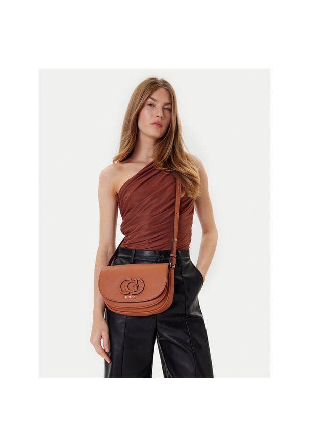 Torebka Guess. Kolor: brązowy