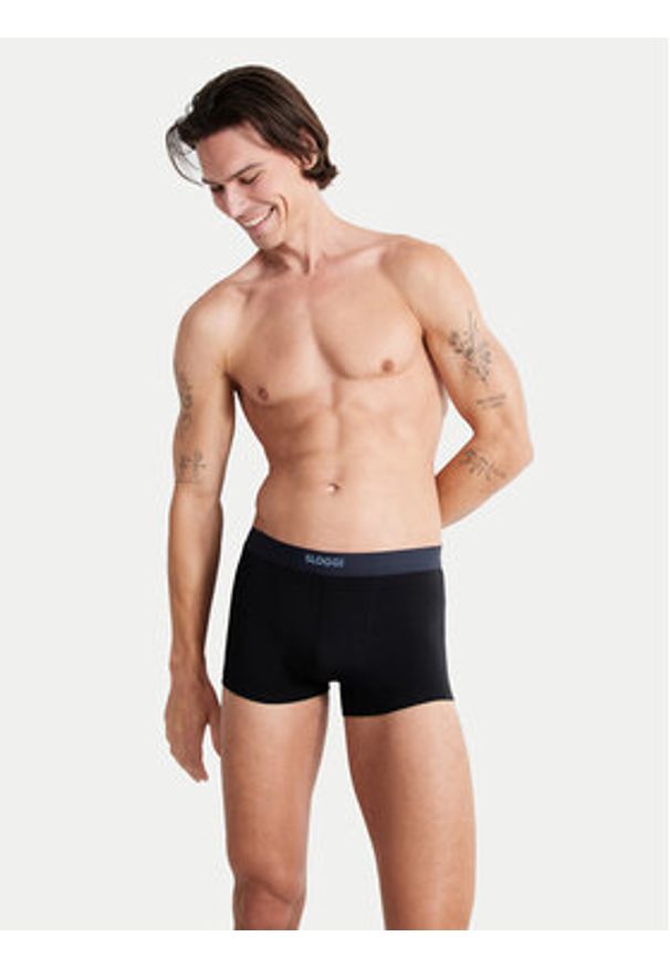 Sloggi Komplet bokserek 10222379 Czarny. Kolor: czarny. Materiał: bawełna