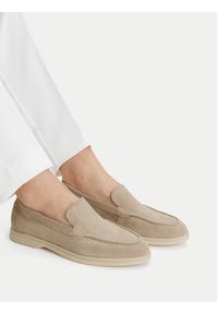 Gino Rossi - GINO ROSSI Mokasyny LORELLA 26220 Beżowy. Kolor: beżowy. Materiał: zamsz, skóra #2