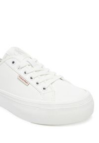 Calvin Klein Jeans Sneakersy Vulc Flatform Lth YW0YW01886 Biały. Kolor: biały. Materiał: skóra #5