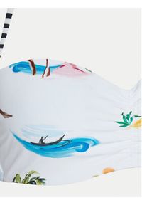 Seafolly Góra od bikini Isla Palm 30574-216 Biały. Kolor: biały. Materiał: syntetyk