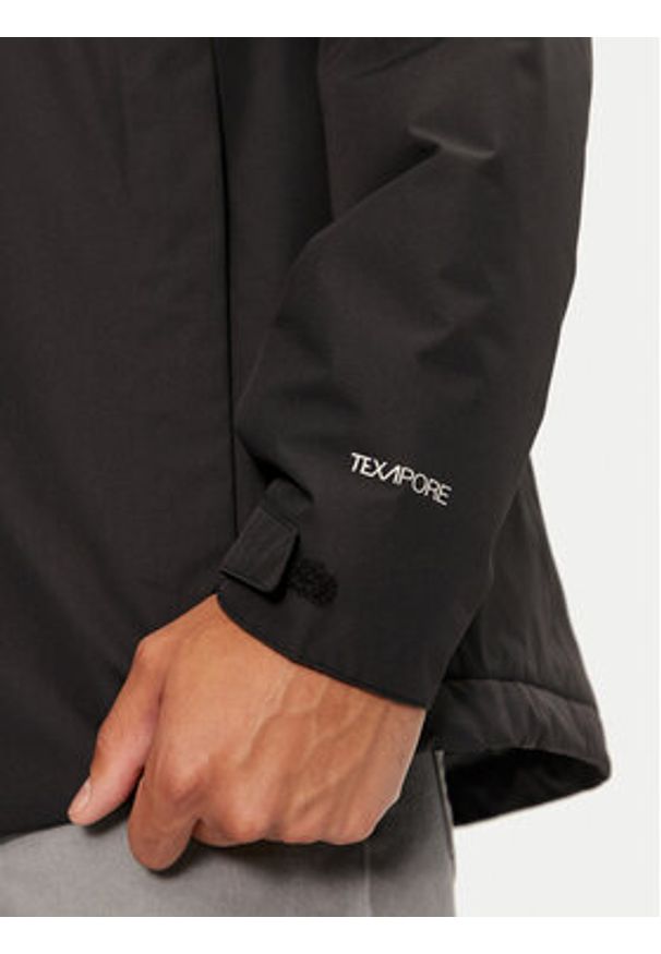 Jack Wolfskin Kurtka przeciwdeszczowa Wisper Ins A61870 Czarny Regular Fit. Kolor: czarny. Materiał: syntetyk