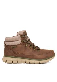 skechers - Skechers Trekkingi Synergy 167425/BRN Brązowy. Kolor: brązowy. Materiał: skóra