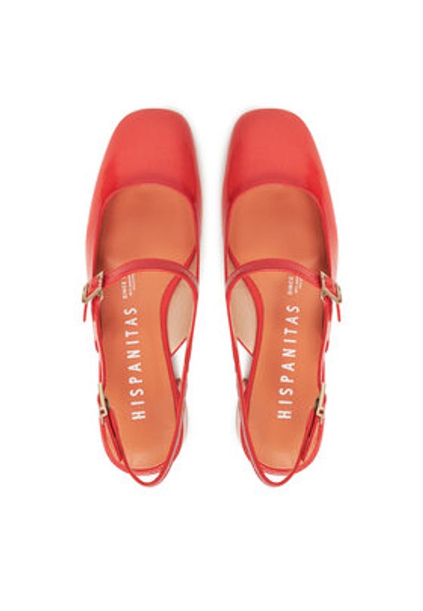 Hispanitas Czółenka Oporto HV253818 Czerwony. Kolor: czerwony. Materiał: skóra