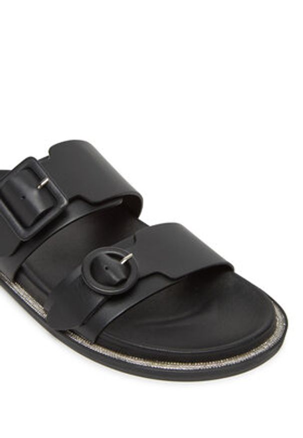 Pollini Klapki SA28172C0MTCS000 Czarny. Kolor: czarny. Materiał: skóra