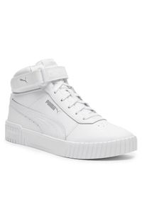 Puma Sneakersy Carina Mid Jr 38737602 Biały. Kolor: biały. Materiał: skóra