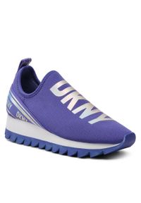 Sneakersy DKNY Abbi K4297210 Peri PE5. Kolor: niebieski. Materiał: materiał #1