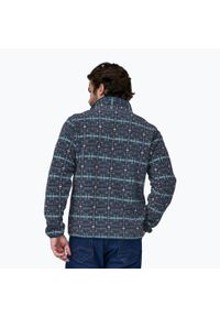 Bluza polarowa męska Patagonia LW Synch Snap-T P/O. Kolor: niebieski, wielokolorowy, biały. Materiał: polar
