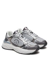 Karl Lagerfeld - KARL LAGERFELD Sneakersy Komet KL65638M Srebrny. Kolor: srebrny. Materiał: skóra
