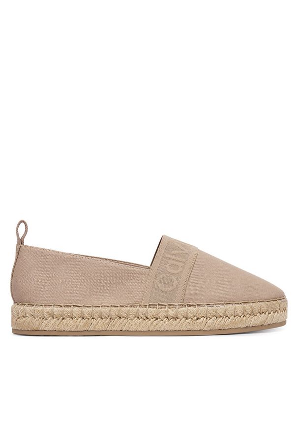 Espadryle Calvin Klein. Kolor: beżowy