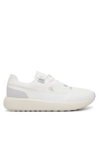 Calvin Klein Jeans Sneakersy Athleisure Runner Tech Ripstop YM0YM01205 Biały. Kolor: biały. Materiał: materiał #1