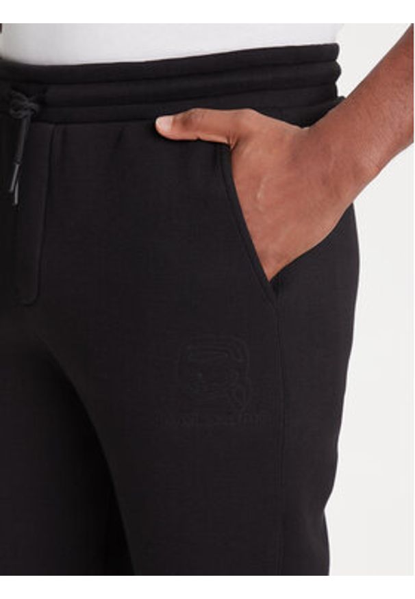 Karl Lagerfeld - KARL LAGERFELD Spodnie dresowe 705041 553907 Czarny Regular Fit. Kolor: czarny. Materiał: syntetyk