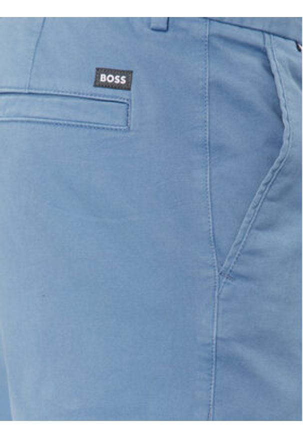 BOSS - Boss Chinosy Kane-L 50497787 Niebieski Regular Fit. Kolor: niebieski. Materiał: bawełna