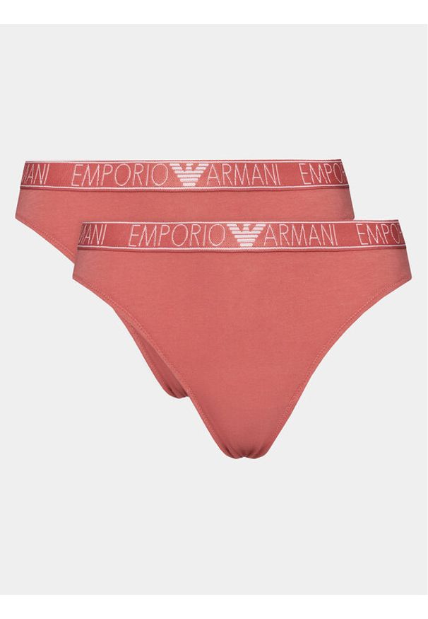Emporio Armani Underwear Komplet 2 par fig brazylijskich 164752 4R223 05373 Różowy. Kolor: różowy. Materiał: bawełna