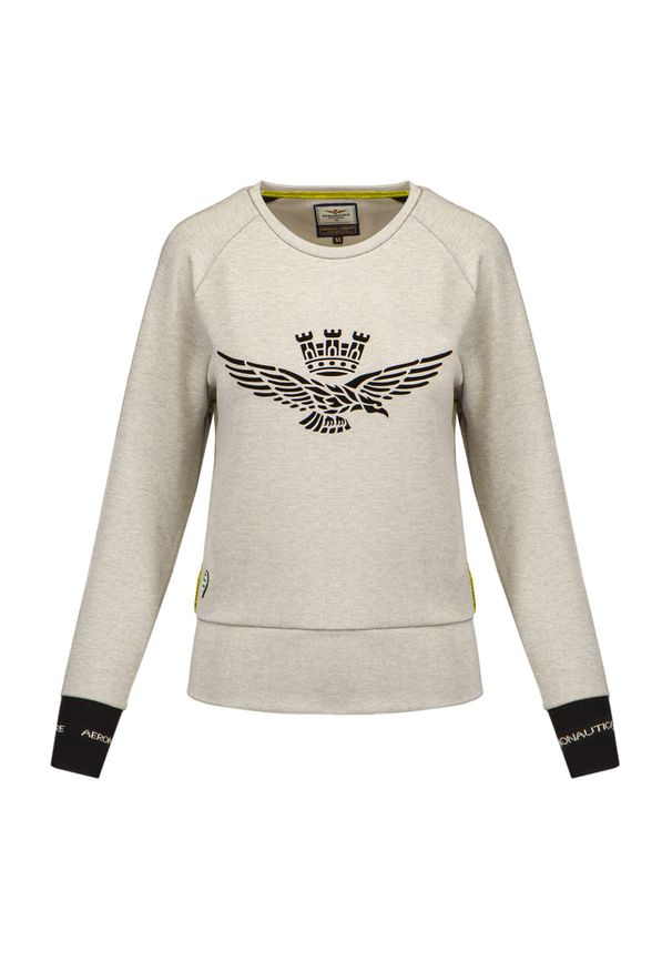 Aeronautica Militare - Bluza AERONAUTICA MILITARE. Materiał: dresówka, tkanina, jeans. Długość rękawa: raglanowy rękaw. Wzór: nadruk, aplikacja
