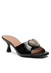 Love Moschino - LOVE MOSCHINO Klapki JA28045G0IIH0000 Czarny. Kolor: czarny. Materiał: skóra #3
