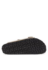 Birkenstock Klapki Arizona Rivet 1029390 Brązowy. Kolor: brązowy. Materiał: skóra, zamsz