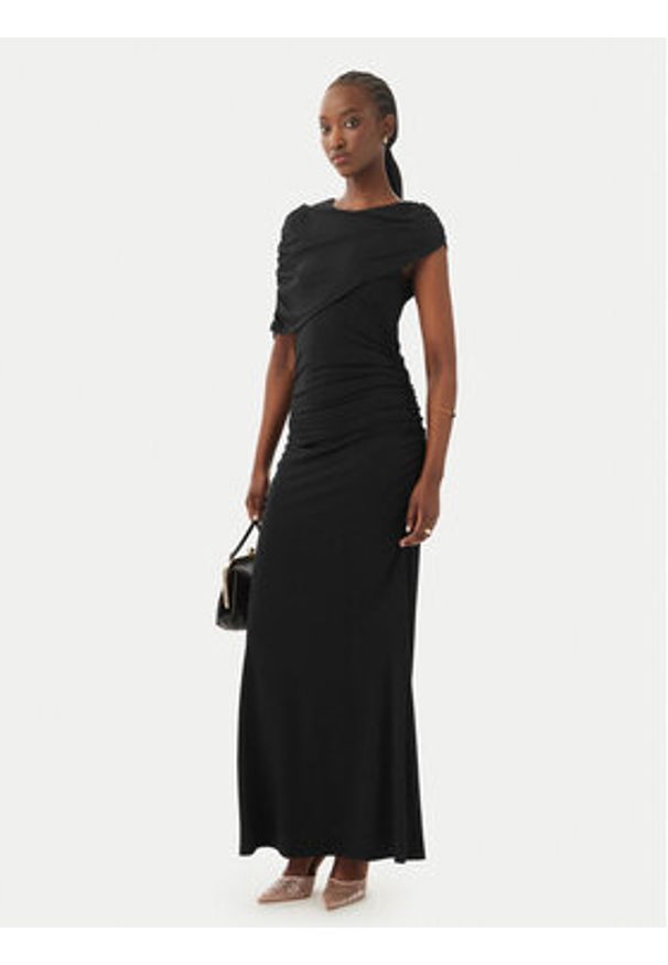 Vero Moda Sukienka wieczorowa Kassandra 10356465 Czarny Regular Fit. Kolor: czarny. Materiał: syntetyk. Styl: wizytowy