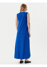 United Colors of Benetton - United Colors Of Benetton Sukienka codzienna 3BL0DV01R Niebieski Regular Fit. Okazja: na co dzień. Kolor: niebieski. Materiał: bawełna. Typ sukienki: proste. Styl: casual #3