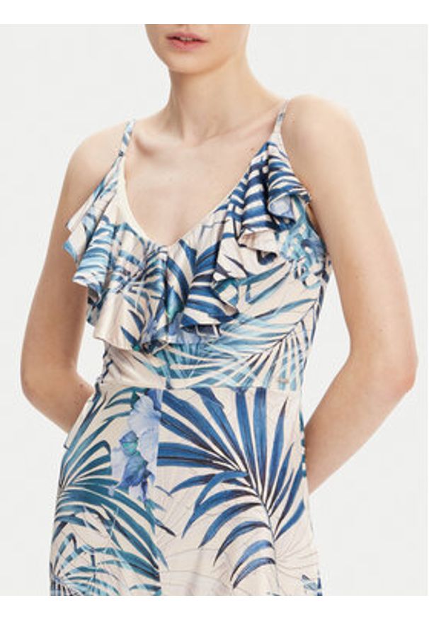 Guess Kombinezon W5GD72 KBAC2 Niebieski Regular Fit. Kolor: niebieski. Materiał: syntetyk