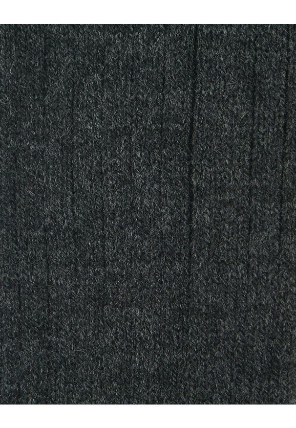 His Story - Ciepłe Wełniane Skarpetki Zimowe - Grafit, Jednokolorowe. Materiał: wełna, elastan, poliamid