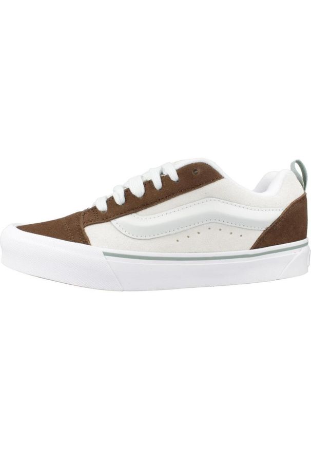 Tenisówki Vans Model Knu Skool Kolor Brązowy. Kolor: brązowy. Materiał: tkanina