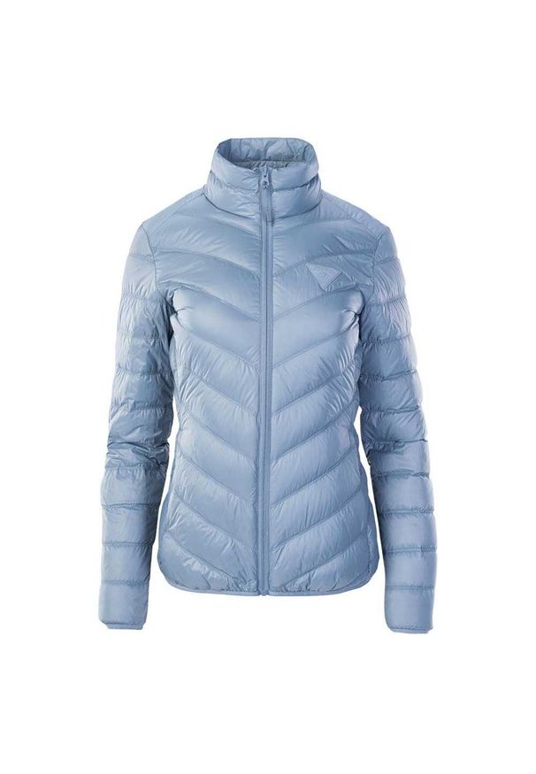Iguana - Kurtka Ocieplana Damska Blanca. Kolor: niebieski. Materiał: puch. Sport: turystyka piesza