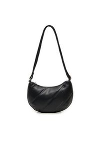 Calvin Klein Jeans Torebka Quilted Crescent Cb Bag24 K60K612370 Czarny. Kolor: czarny. Materiał: skórzane #4