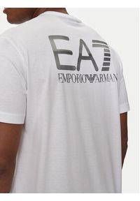 EA7 Emporio Armani T-Shirt 6DPT06 PJFFZ 0100 Biały Regular Fit. Kolor: biały. Materiał: bawełna