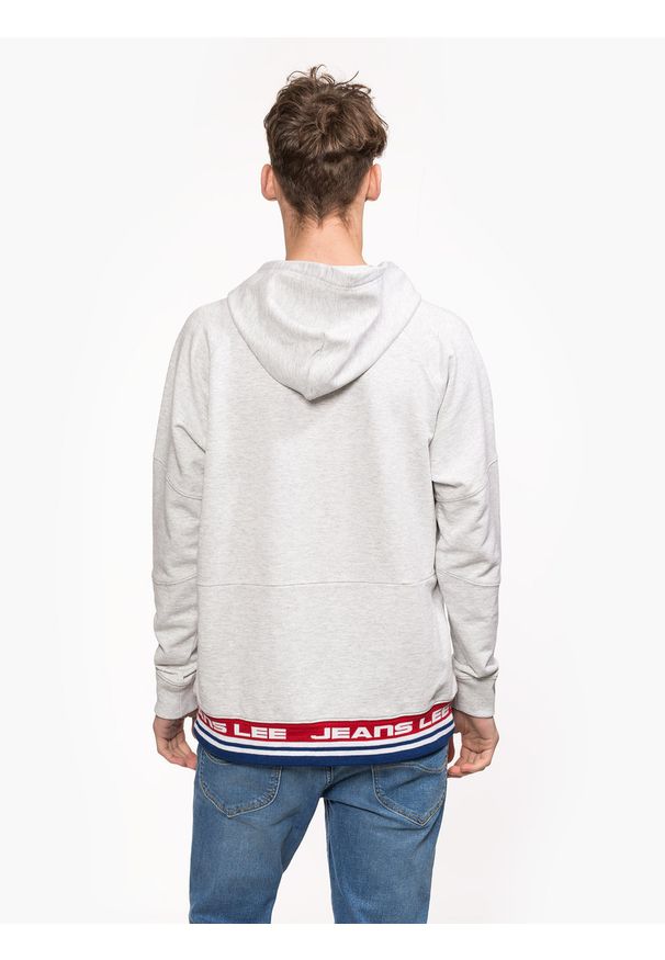 Lee - LEE BLOCKING HOODIE MĘSKA BLUZA SHARP GREY MELE L82GQV03 112122037