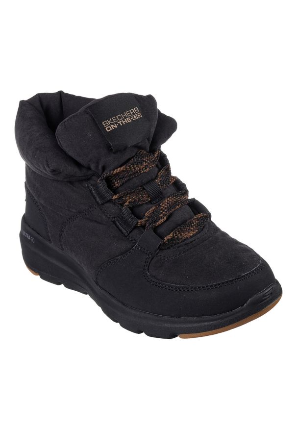 skechers - Buty do chodzenia damskie Skechers Glacial Ultra-trend. Zapięcie: sznurówki. Kolor: czarny. Materiał: materiał, syntetyk, tkanina. Szerokość cholewki: normalna. Model: Skechers Sport. Sport: turystyka piesza
