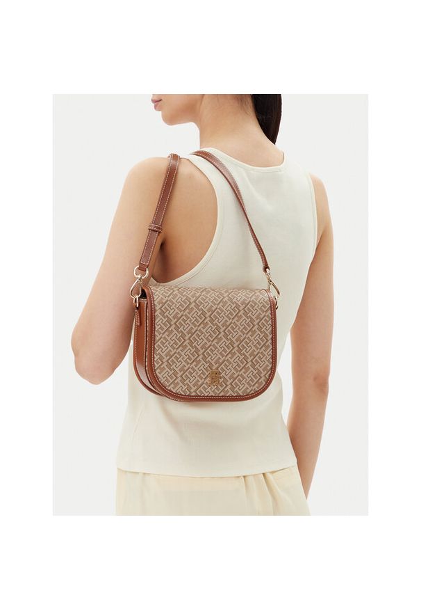 TOMMY HILFIGER - Torebka Tommy Hilfiger. Kolor: brązowy