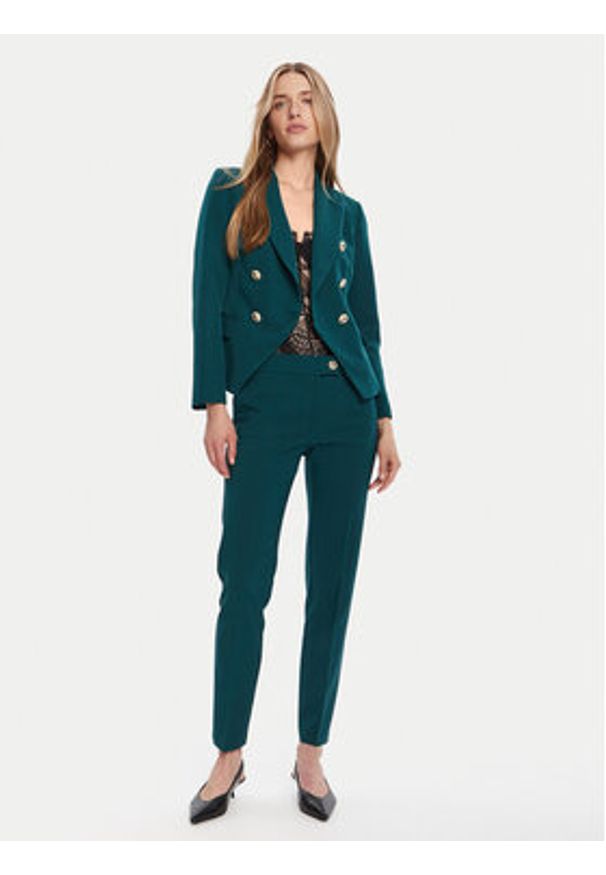 Rinascimento Marynarka CFC0126227003 Zielony Slim Fit. Kolor: zielony. Materiał: syntetyk