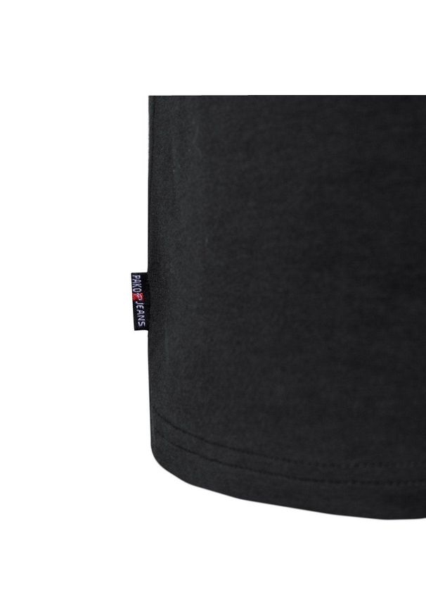 T-Shirt (Koszulka) Męska - Pako Jeans - Nadruk (Print), Kolor Czarny. Okazja: na co dzień. Kolor: czarny. Materiał: bawełna. Wzór: nadruk. Styl: casual