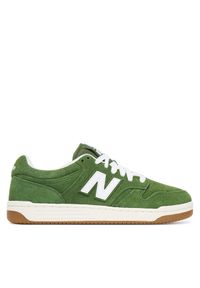 New Balance Sneakersy BB480PTG Zielony. Kolor: zielony. Materiał: skóra