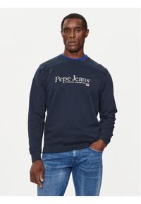 Pepe Jeans Bluza PM582699 Granatowy Regular Fit. Kolor: niebieski. Materiał: bawełna