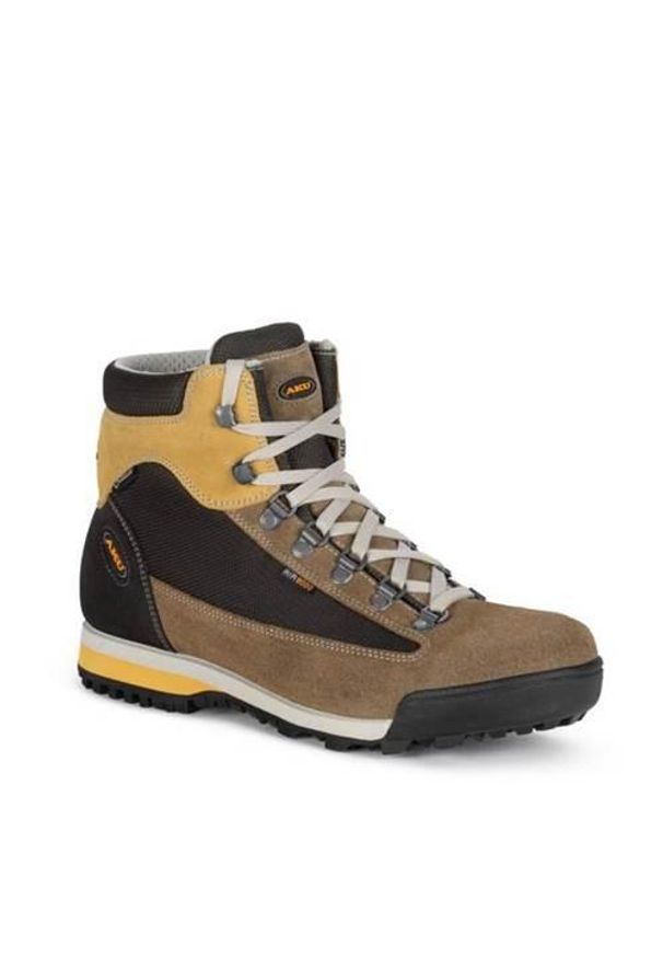 Buty trekkingowe męskie Aku Slope Original Gtx. Wysokość cholewki: za kostkę. Zapięcie: sznurówki. Kolor: brązowy. Materiał: guma, skóra, tkanina, materiał, syntetyk. Szerokość cholewki: normalna