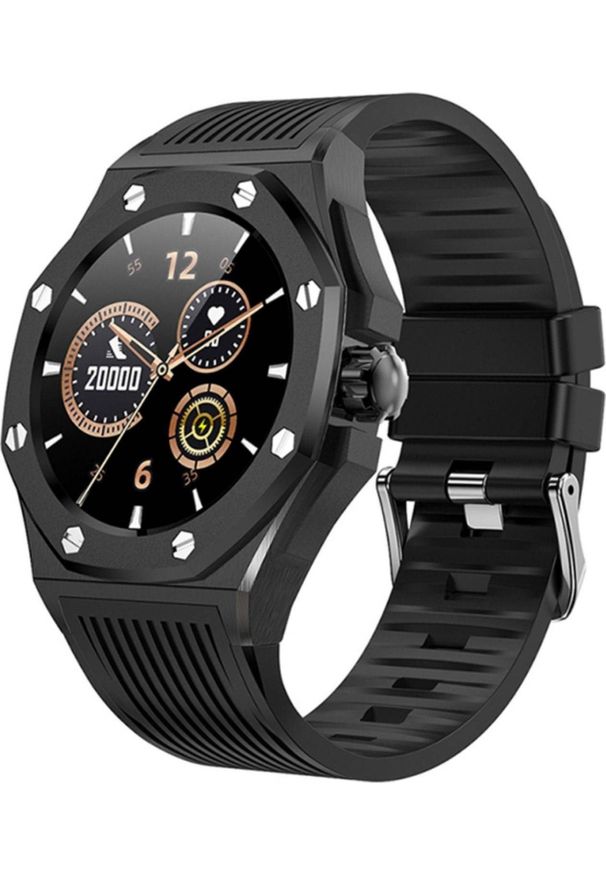 Smartwatch Kumi GW20 Czarny (GW20B). Rodzaj zegarka: smartwatch. Kolor: czarny