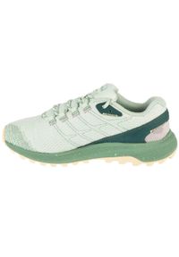 Merrell - Buty do biegania damskie, Fly Strike. Kolor: zielony. Materiał: guma, materiał, tkanina, syntetyk