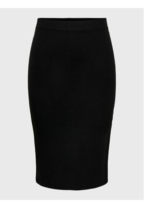only - ONLY Spódnica ołówkowa 15233600 Czarny Slim Fit. Kolor: czarny. Materiał: syntetyk, wiskoza