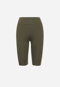 Born2be - Zielone Szorty Kolarki z Efektem Push-Up Briala. Kolor: zielony. Styl: sportowy, elegancki