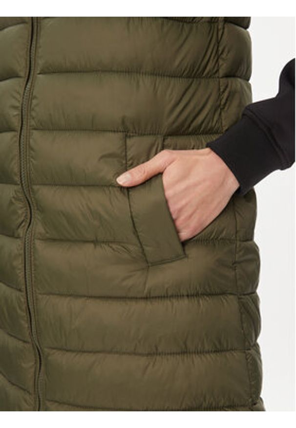 only - ONLY Bezrękawnik Melody 15258350 Khaki Regular Fit. Kolor: brązowy. Materiał: syntetyk. Długość rękawa: bez rękawów