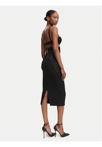 Elisabetta Franchi Sukienka koktajlowa AB-881-62E2-V660 Czarny Slim Fit. Kolor: czarny. Materiał: syntetyk. Styl: wizytowy #3