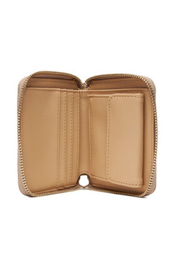 Guess Mały Portfel Damski Phoebe Slg SWPD96 65137 Beżowy. Kolor: beżowy. Materiał: skóra