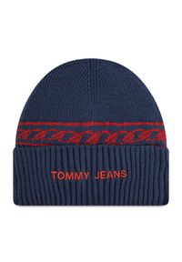 Tommy Jeans Czapka Tjw Femme Beanie AW0AW10710 Granatowy. Kolor: niebieski. Materiał: materiał