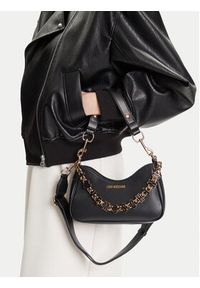 Love Moschino - LOVE MOSCHINO Torebka JC4070PP1NL1300A Czarny. Kolor: czarny. Materiał: skórzane #5